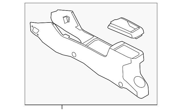 Genuine Ford Panel Asm - Console 8S4Z54045A36CC