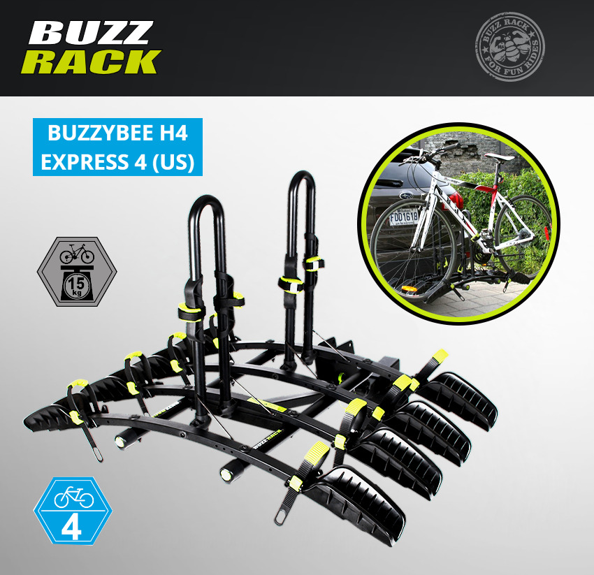 BUZZ Rack Express 4 Bike Premium Platform TILTING Hitch 2\