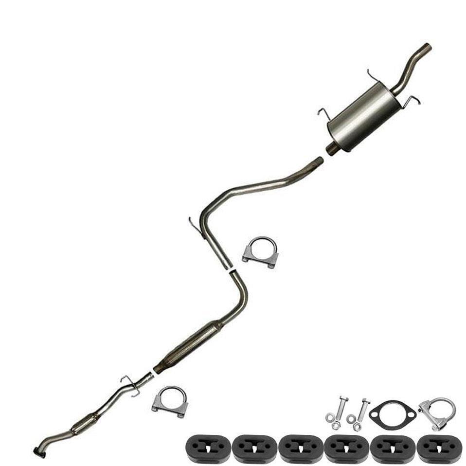 Stainless Steel Resonator Muffler with Hangers + Bolts fits: 1997-2002 Escort