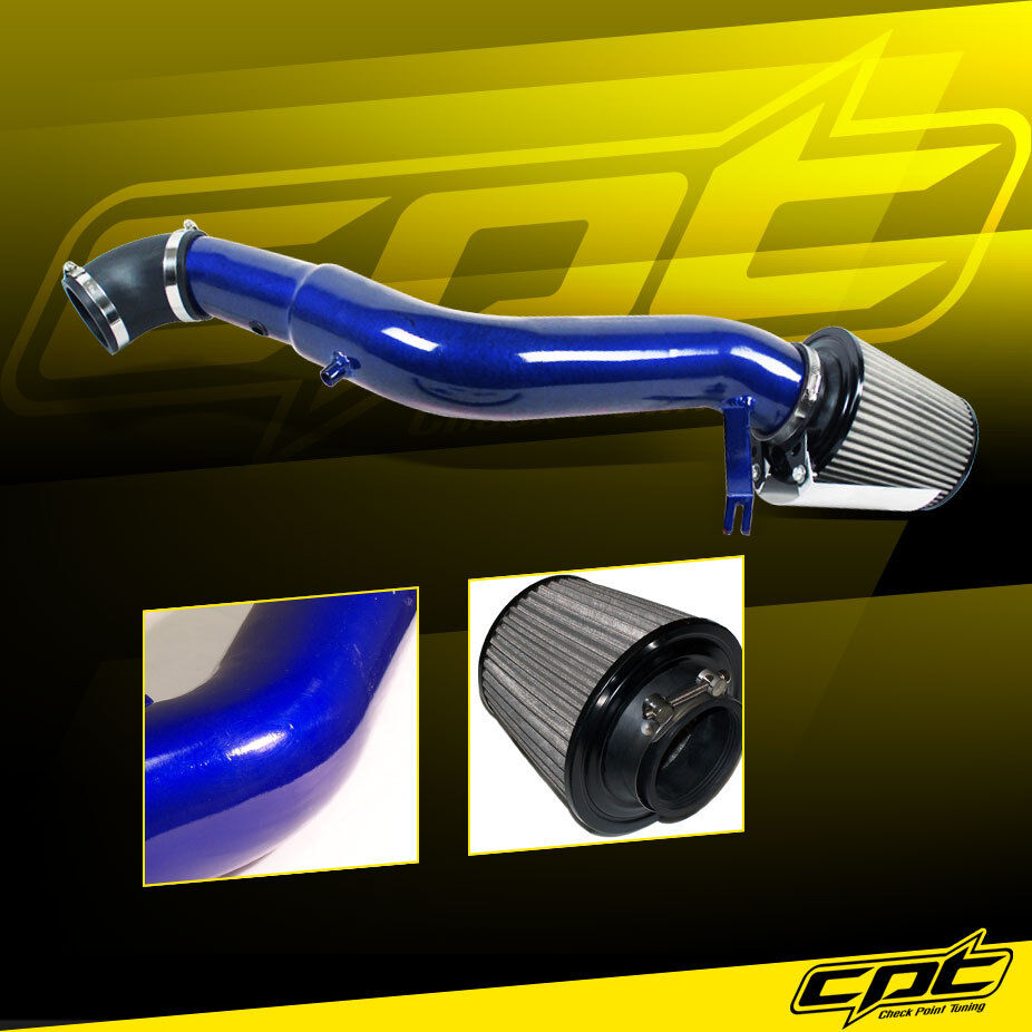 For 05-10 Jeep Grand Cherokee 3.7L V6 Blue Cold Air Intake + Stainless Filter
