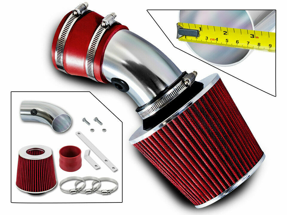 Short Ram Air Intake Kit + RED Filter for 97-03 Pontiac Grand Prix 3.8L V6