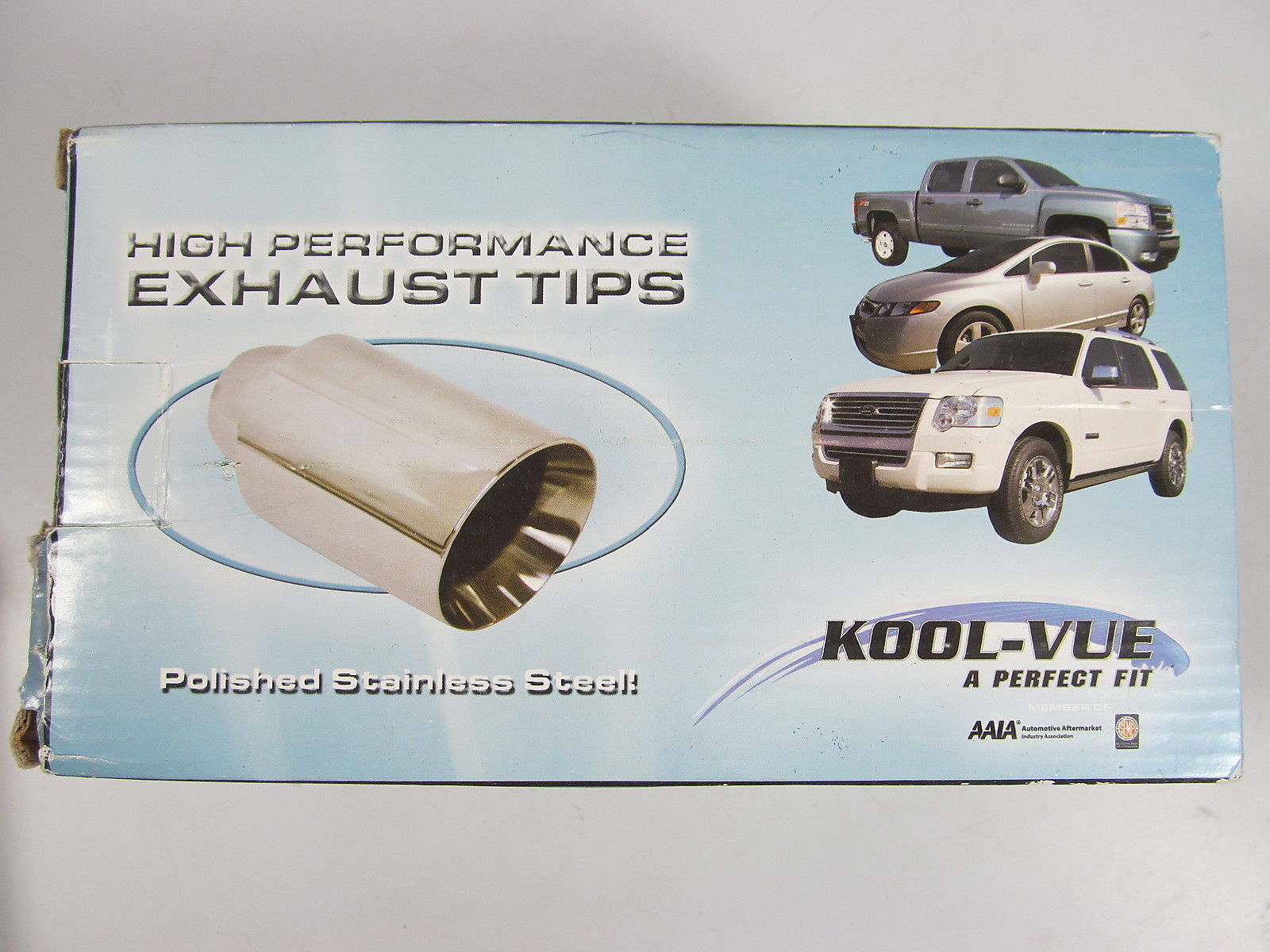Kool Vue KV160104 Single Exhaust Tip Polished stainless Steele