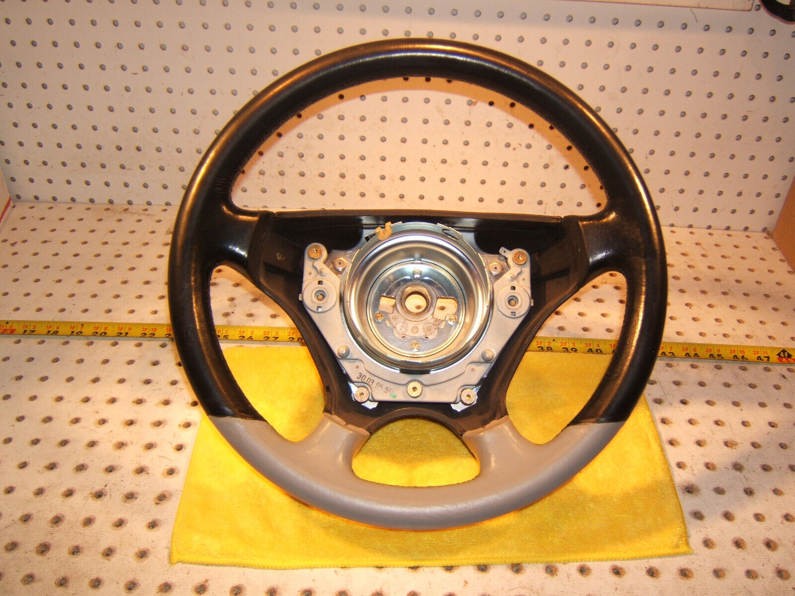 Mercedes 95-96 C36 W202 AMG Black Light Gray steering OEM 1 Wheel,C36 AMG