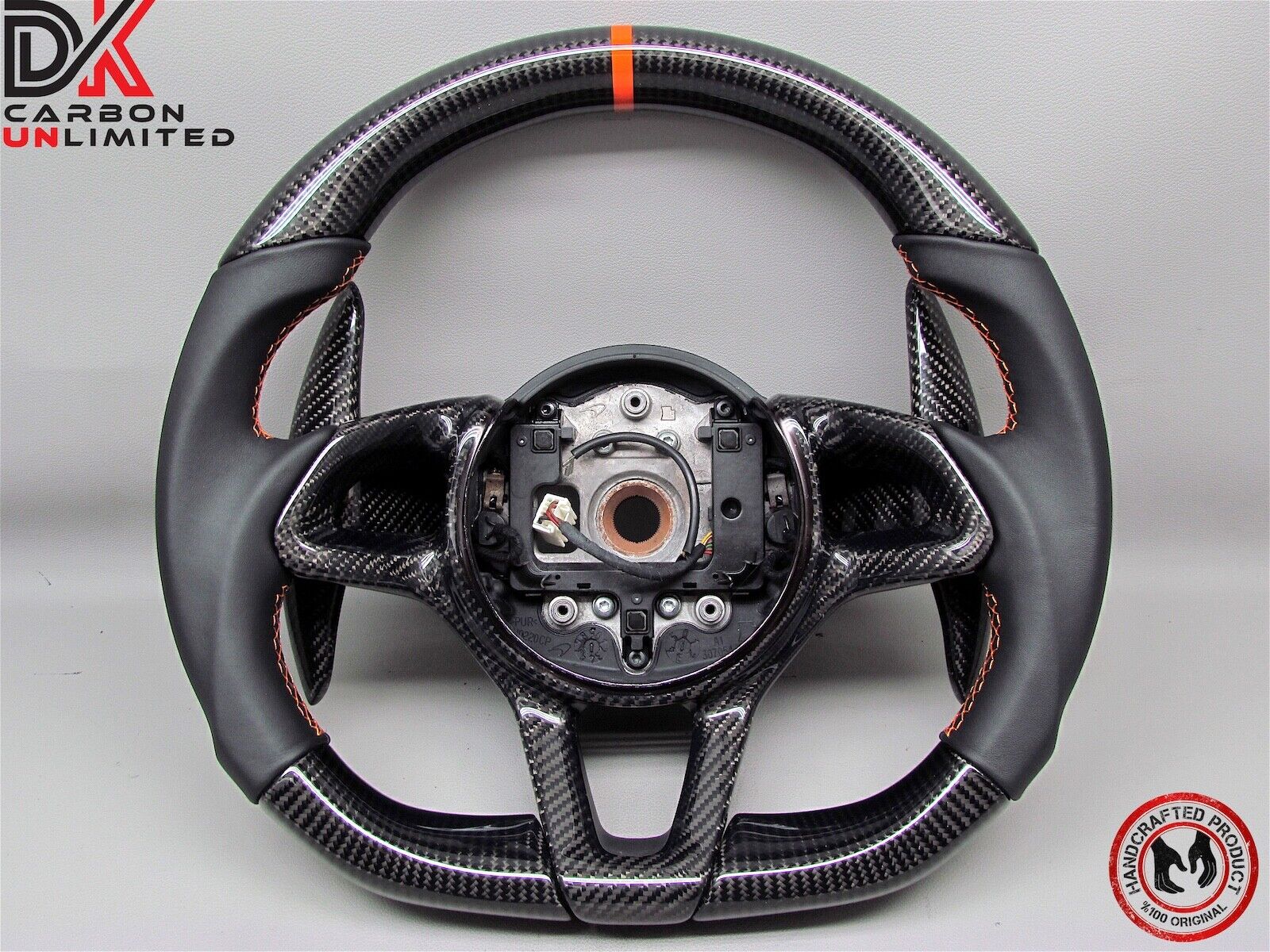 McLaren 600 LT Artura 675 LT 620 R 650 S Orange Napa Carbon Steering Wheel v1