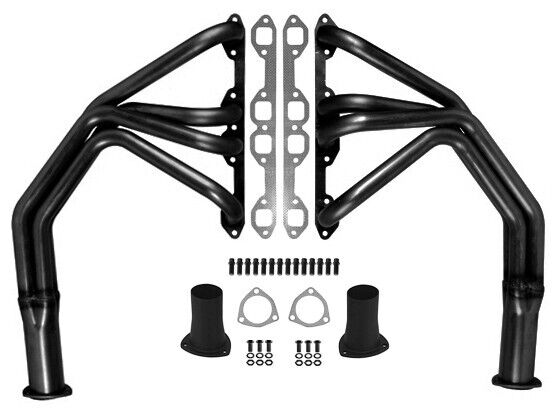 NEW 53-64 FORD F100,CHASSIS HEADERS,Y-BLOCK 239-312,BLACK