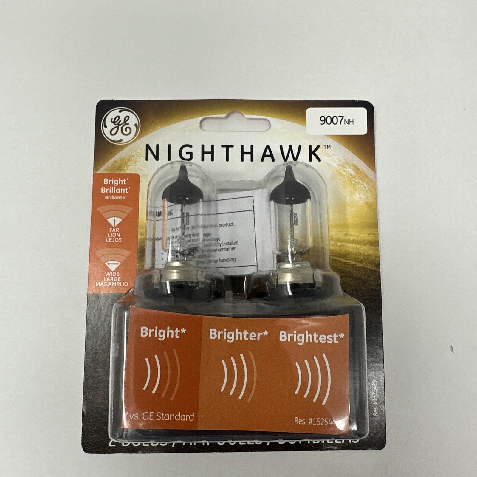 GE Lighting 9007NH/BP2 Nighthawk Automotive Headlight Bulbs, 2-Pack