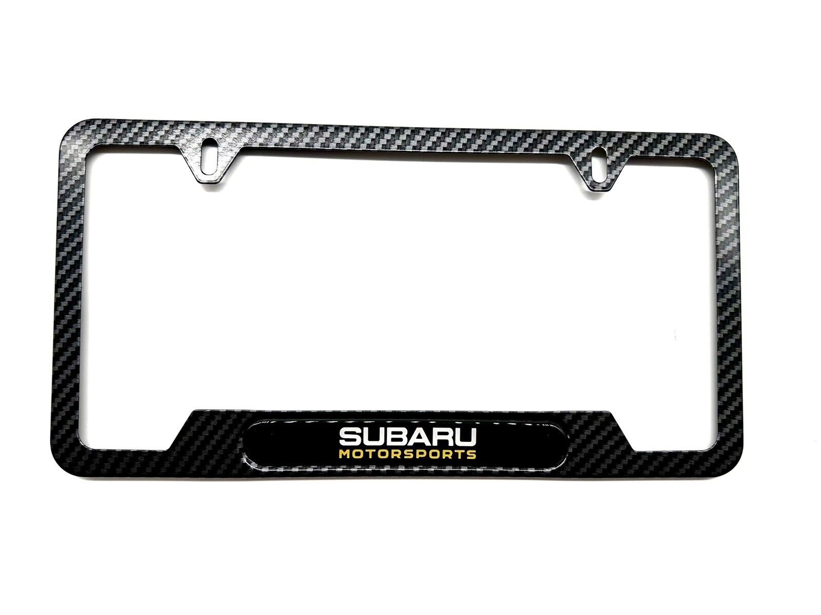 Carbon Fiber Stainless Steel License Plate Frame Subaru Wrx Sti BRZ Impreza