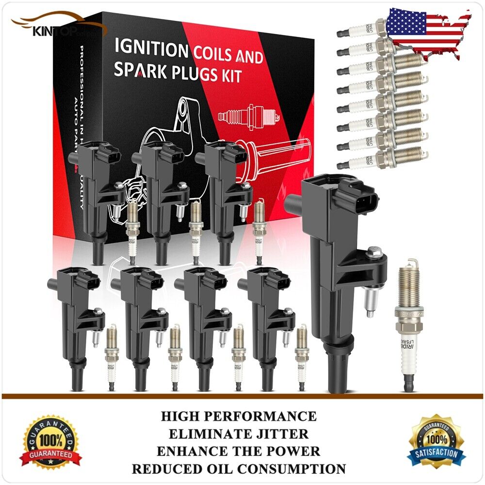 Ignition Coils & Iridium Spark Plugs For Dodge Dakota 2008-10 Durango 08-09 4.7L