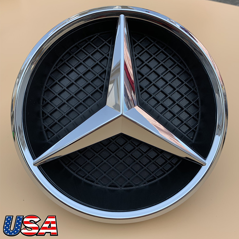 Front Grille Star Emblem Badge For Mercedes Benz C300 W205 E350 ML500 CLA250