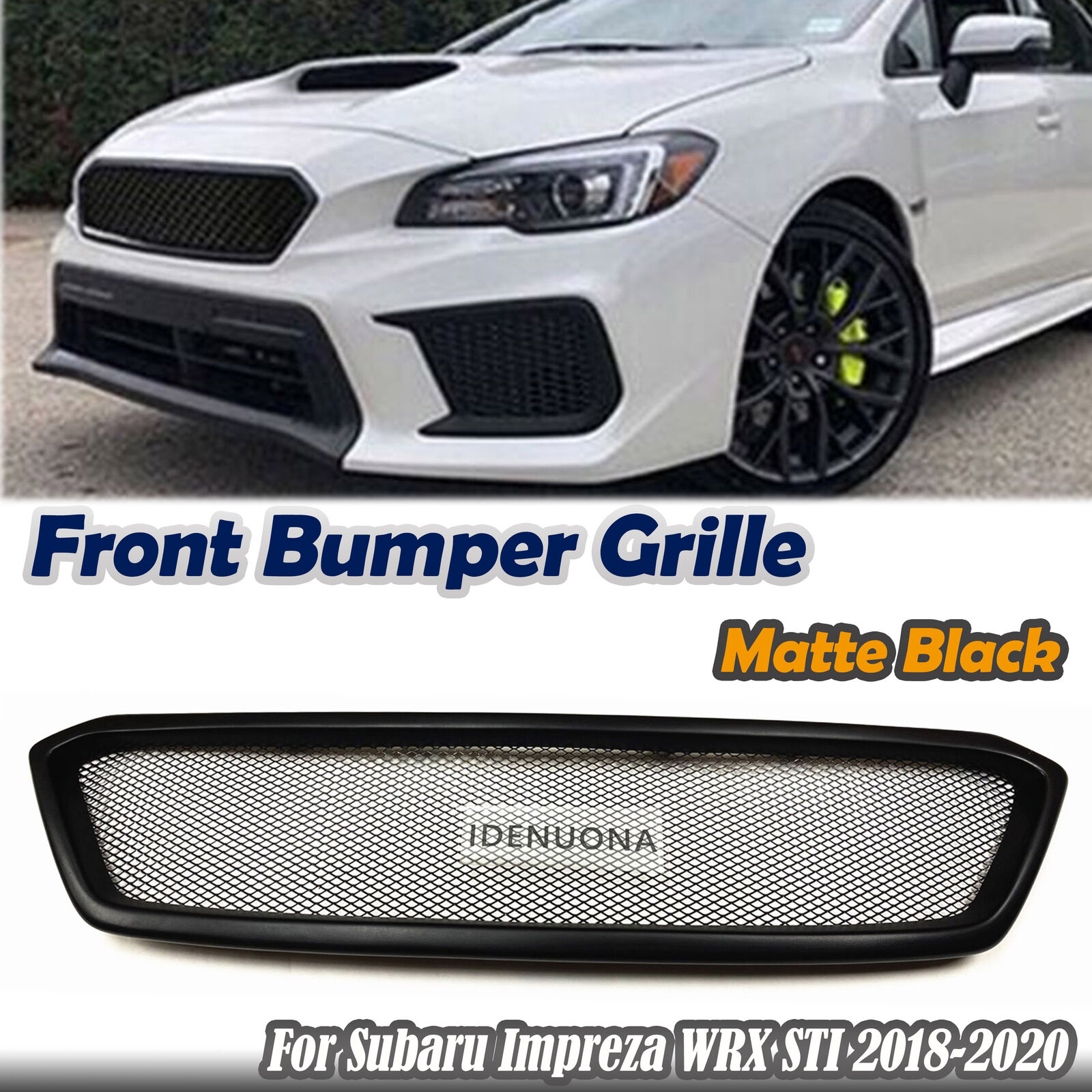 For Subaru Impreza WRX/ WRX STI 2018-2020 Front Bumper Grille Mesh Grill Matte