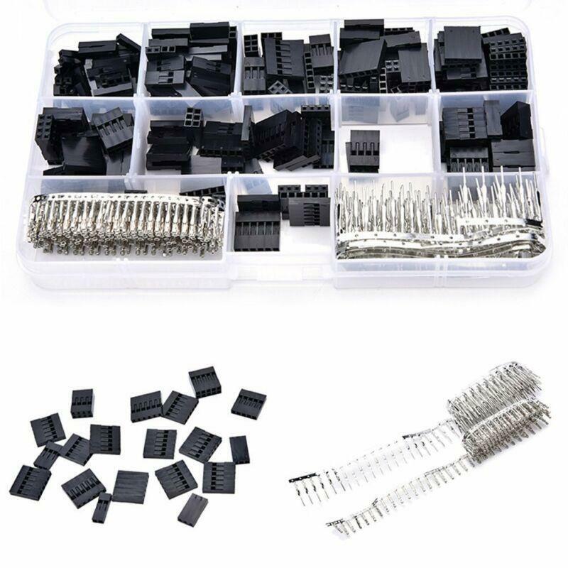  Set Male Female Wire Jumper Pin Header Connector Housing Kit w/ Crimp Pins620pc