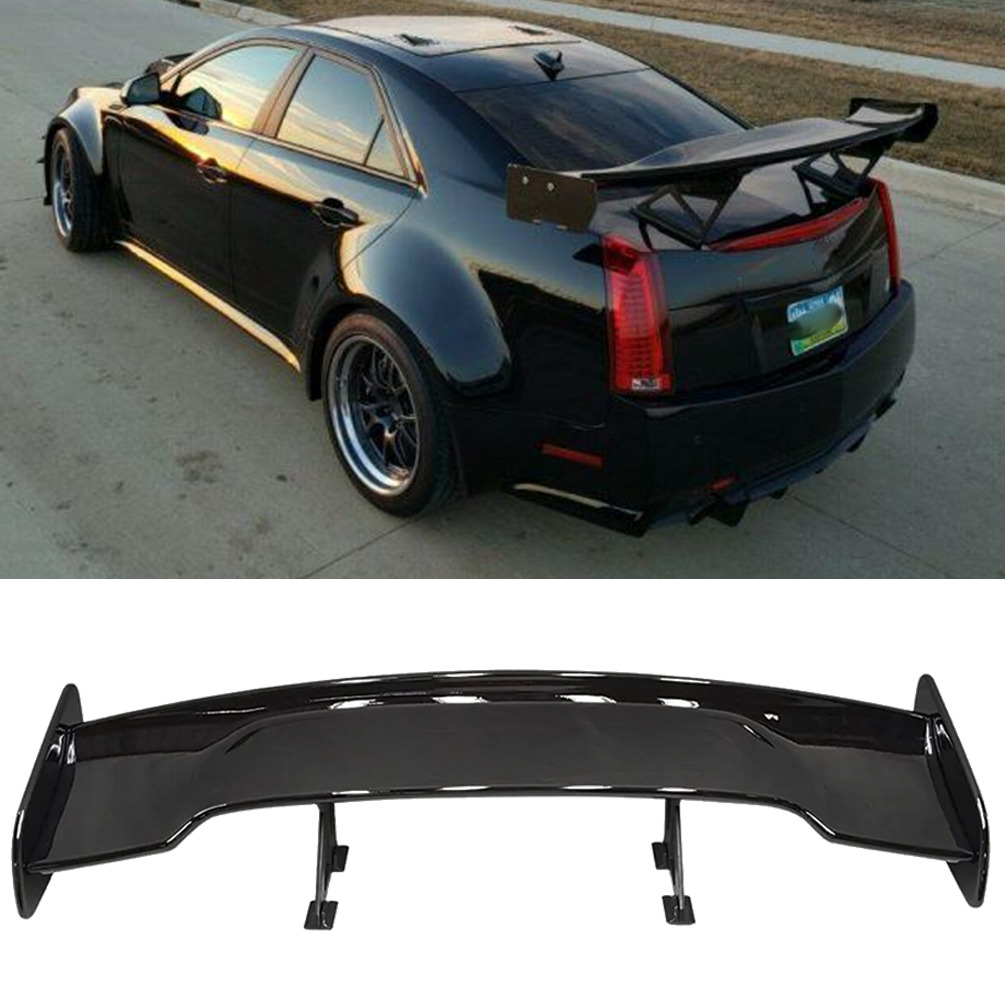 For Cadillac CTS CTS-V 46'' Rear Trunk Spoiler Racing Wing GT-Style Glossy Black