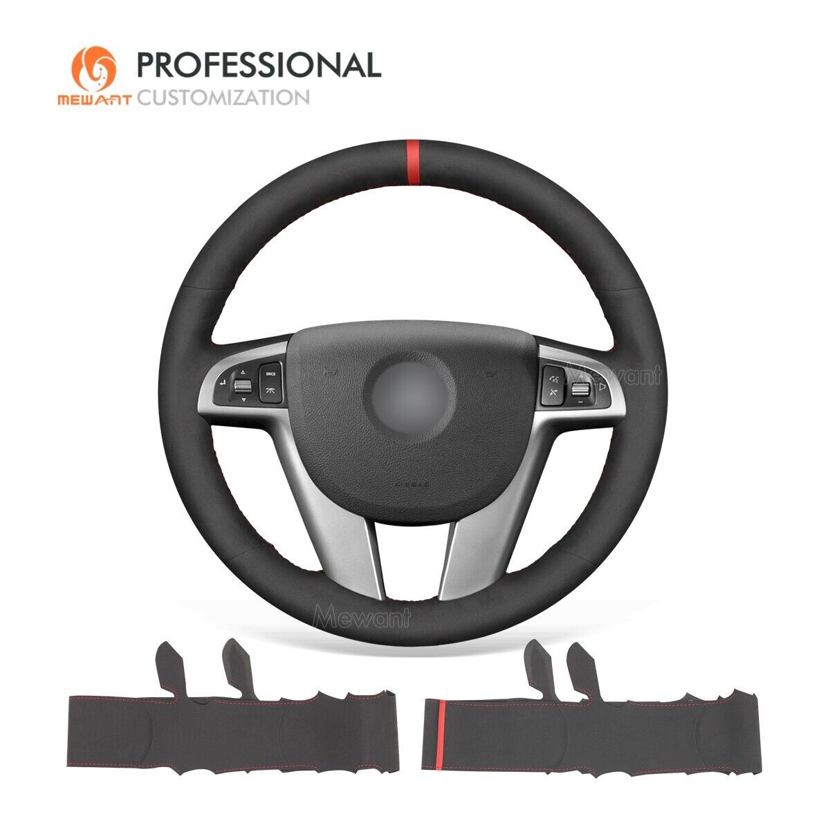 MEWANT DIY Suede Steering Wheel Cover for Holden Commodore Ute Calais 2006-2012