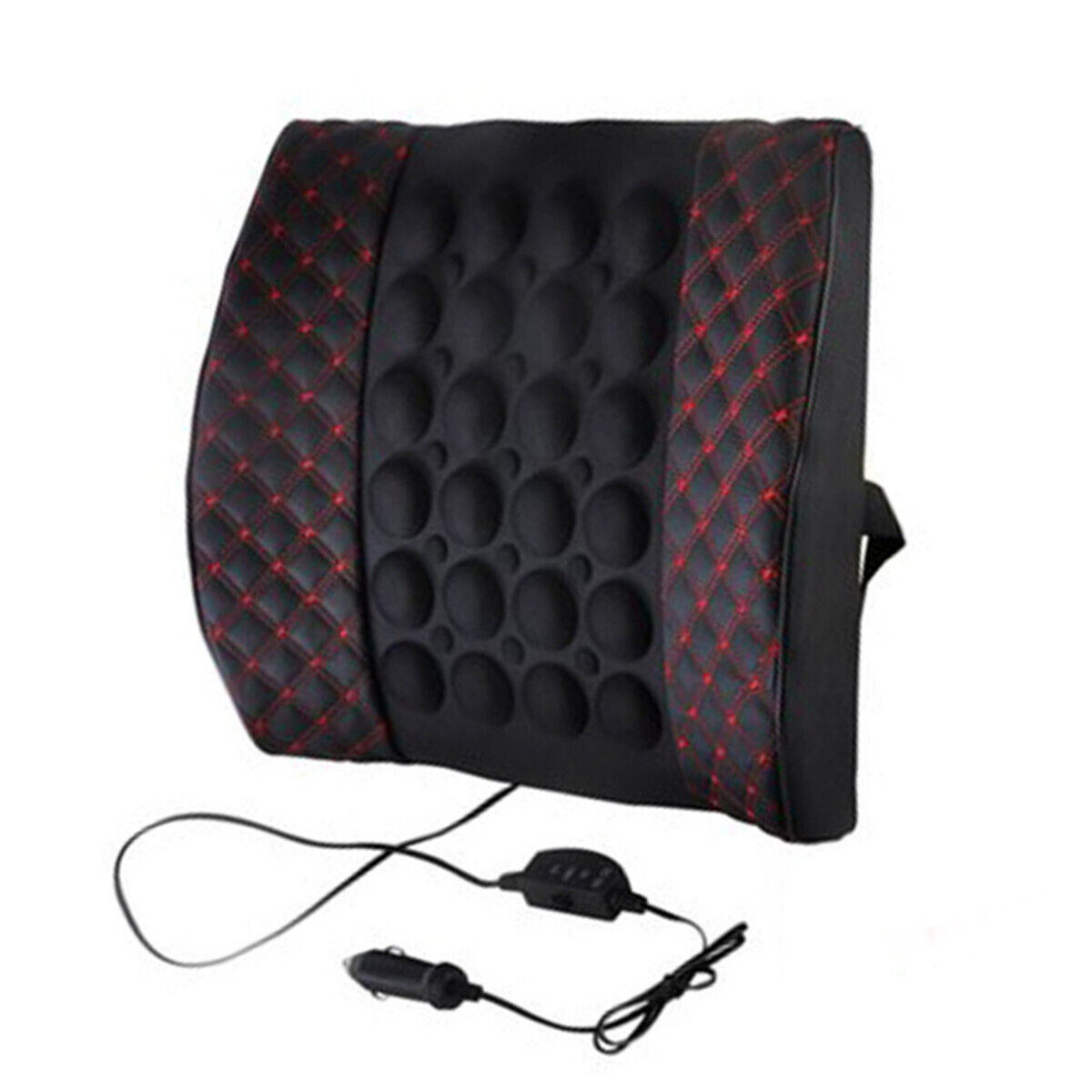 Car Seat Back Electric Lumbar Neck Support Pad Massage Pillow Vibration Cushion
