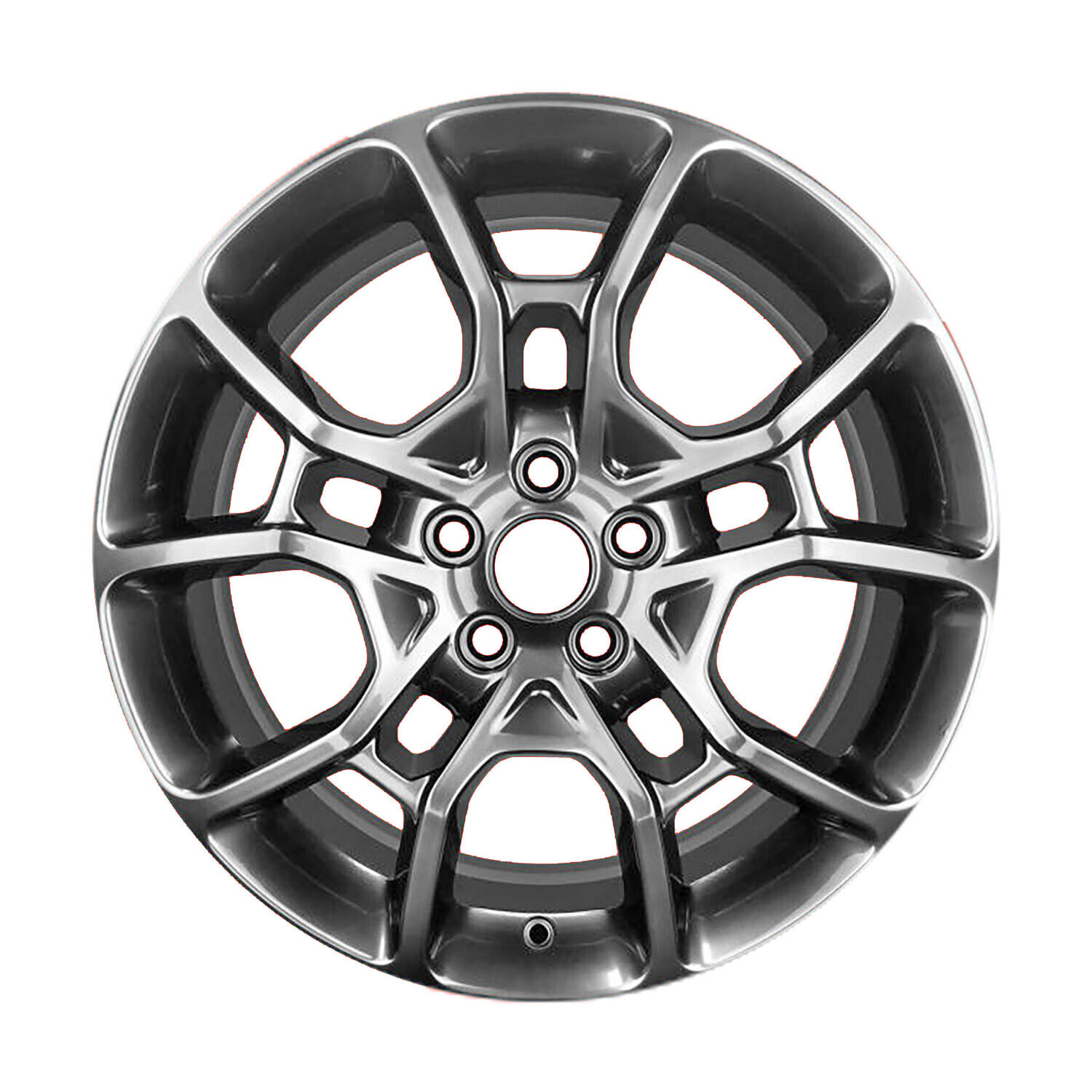 19x7.5 5 Split Spoke Aluminum Wheel Painted Dark Charcoal Metallic 560-02609