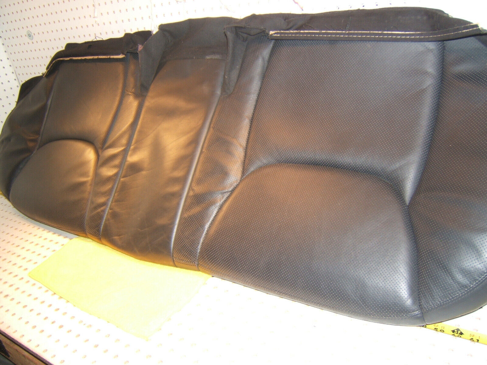 Mercedes 2001 S55 AMG W220 REAR seat BOTTOM CHARCOAL Perforated 1 Cover,Type #2
