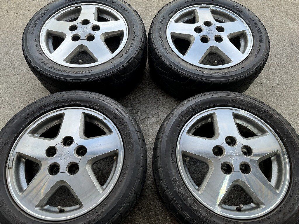 Toyota SW20 MR2 4type genuine wheel 15inch 6J +45 and 7J +45 5H-114.3 NO TIRES