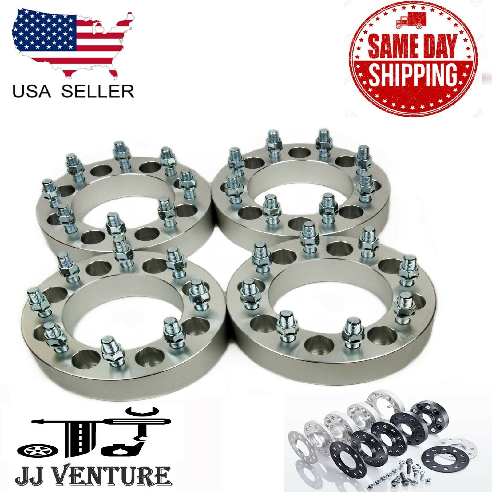 4PC 8X210 TO 8X210 WHEEL SPACERS ADAPTERS FIT SILVERADO SIERRA DUALLY 2\