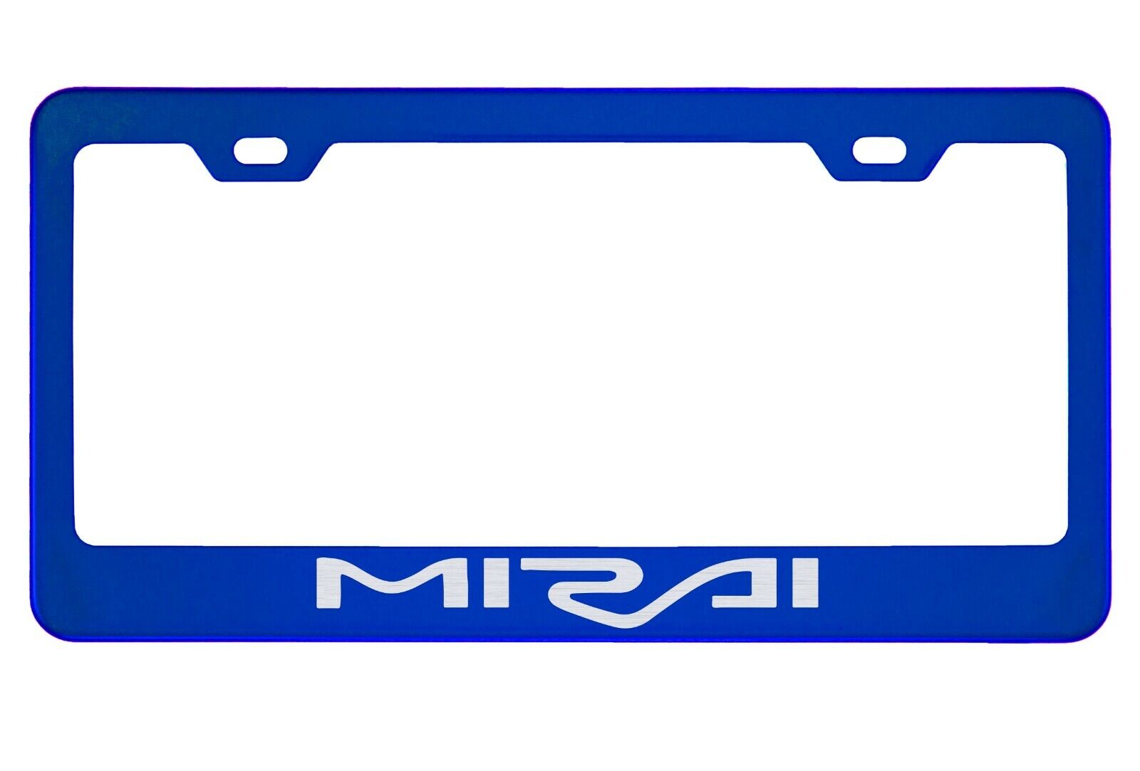 Blue License Plate Frame For Mirai