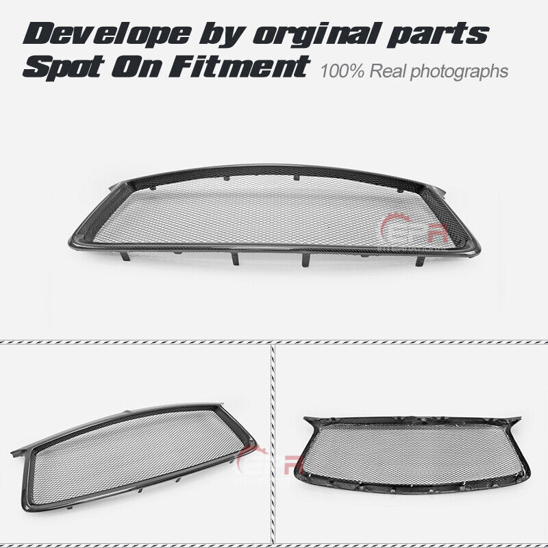 For Infiniti Q60 CV37 2017+ OE Type Front Bumper Grill Cover Carbon Fiber