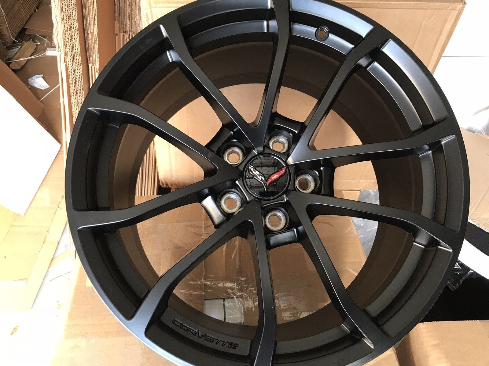 Corvette Grand Sport Wheel GM Gloss Black 20x12 2017-19
