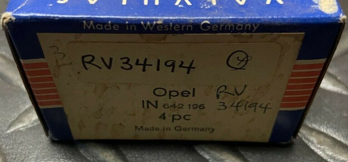 Ate Engine Intake Valves # 71-2948 / RV34194 - Fits Opel Kadett 1968 1.5L