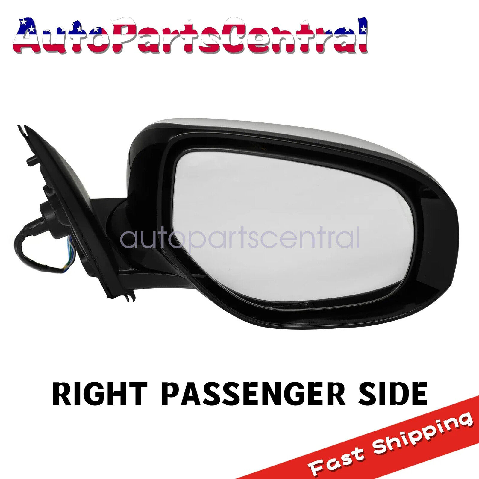 For Mitsubishi Outlander 2014-2019 Power Heated W/Signal Right Side Door Mirror