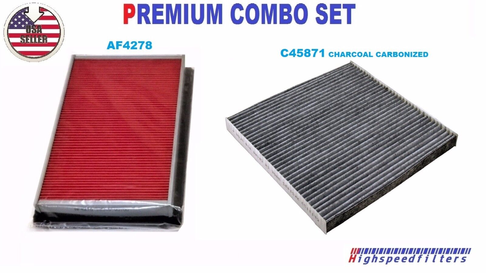 COMBO Engine & CHARCOAL Cabin Air Filter set for ALTIMA V6 MAXIMA MURANO QUEST
