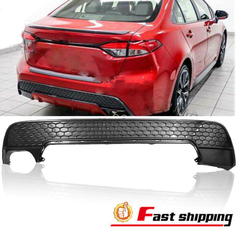 Fits Toyota Corolla 2020-2022 USA SE/XSE Gray Honeycomb Rear Bumper Lower Cover