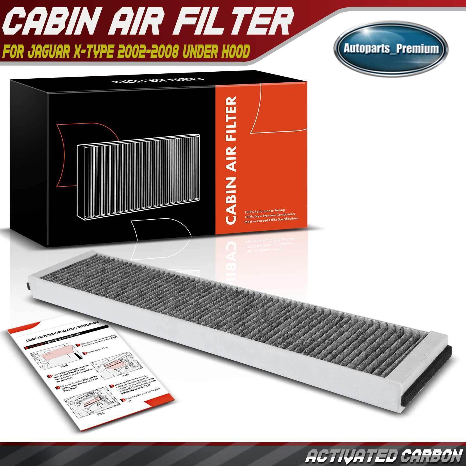 Cabin Air Filter with Activated Carbon for Jaguar X-Type 2002-2008 Under Hood