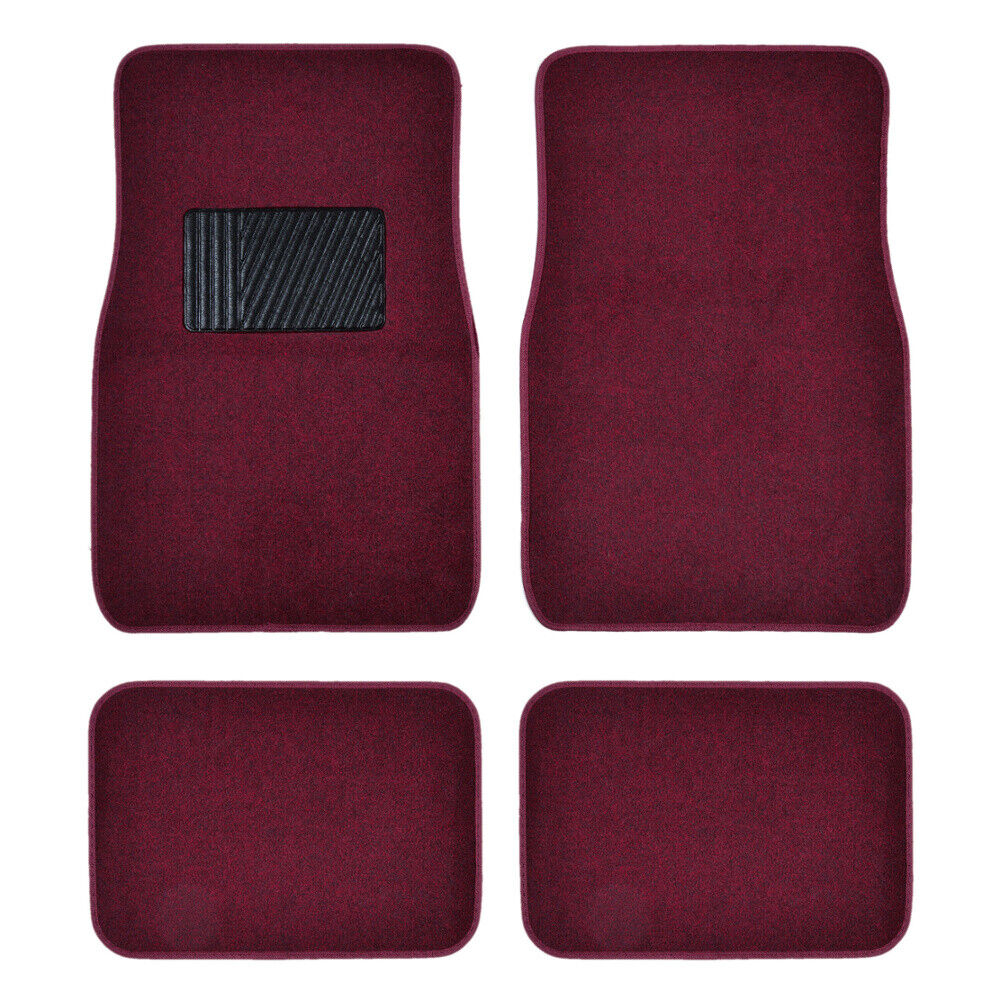 All Weather Heavy Duty Universal Red Car Floor Mats for Auto Van Truck SUV