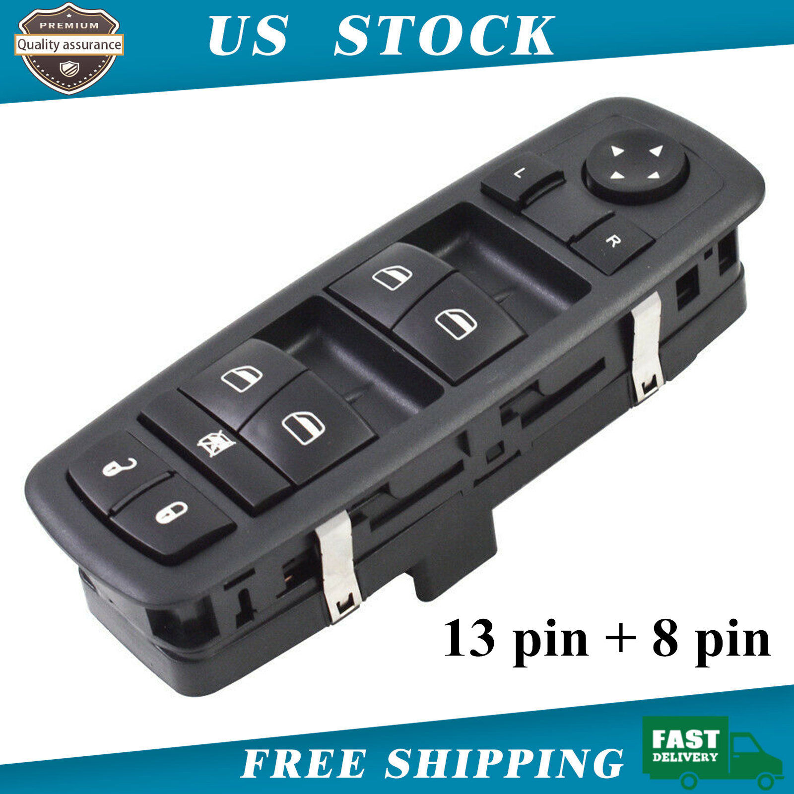 56046553AC Window Switch Control For 2013-2016 Dodge Dart Master Left Driver US