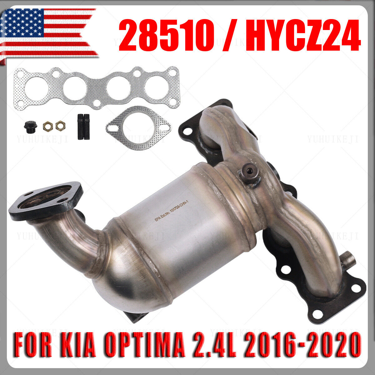 Exhaust Catalytic Converter For Kia Optima 2.4L 2016 2017 2018 2019 2020 HYCZ24