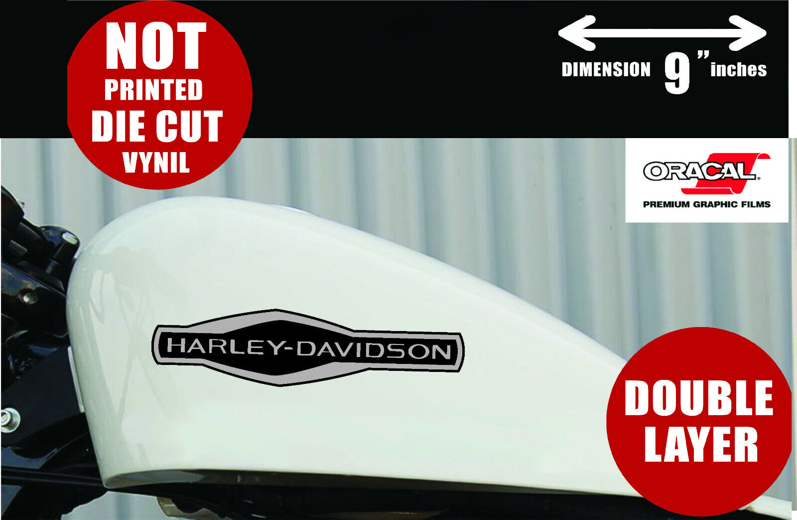 Harley Davidson sportster gas tank logo Decal motorcycle tank decal emblem