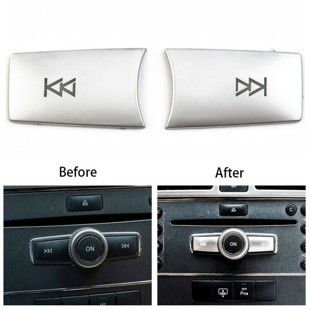 For Mercedes Benz C E GLK CLS ML Class Accessories Volume Buttons Sequins Cover