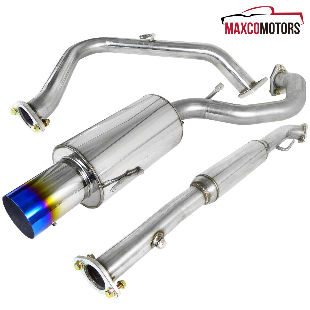 Catback Exhaust Fits 1995-1999 Mitsubishi Eclipse RS GS 2.0L Non Turbo Burnt Tip