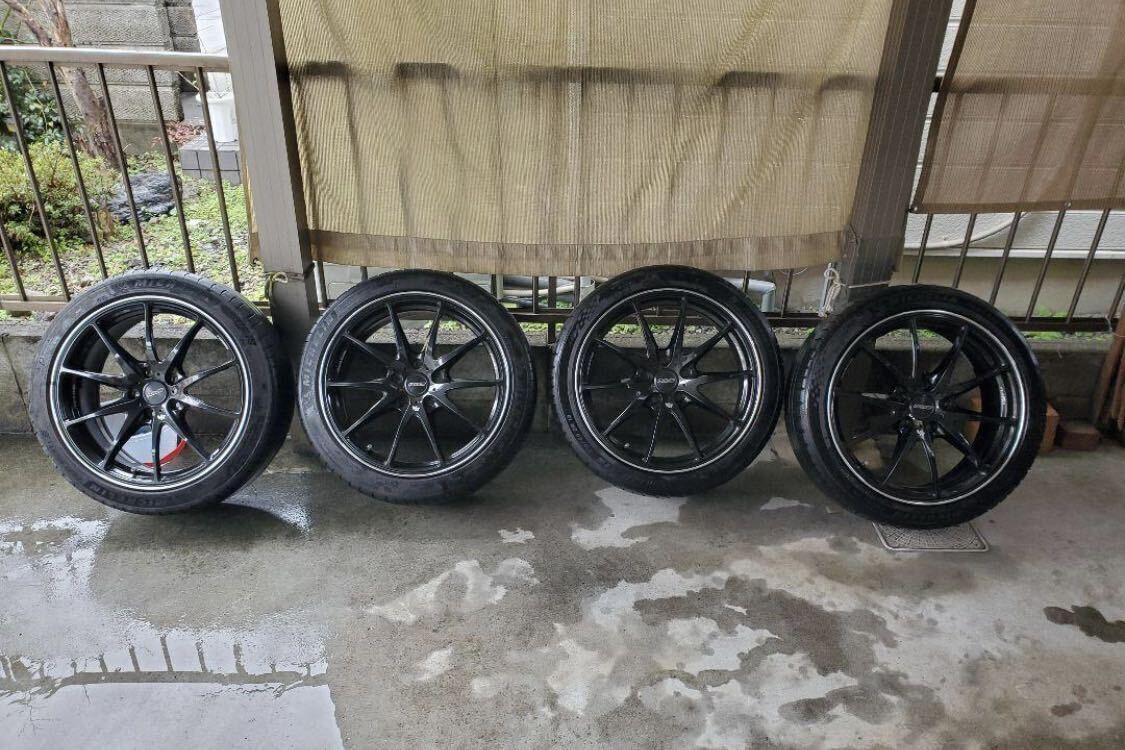 JDM RAYS VOLK G25 18 inch 7.5j +48 Michelin Grooved Rays Wheel No Tires