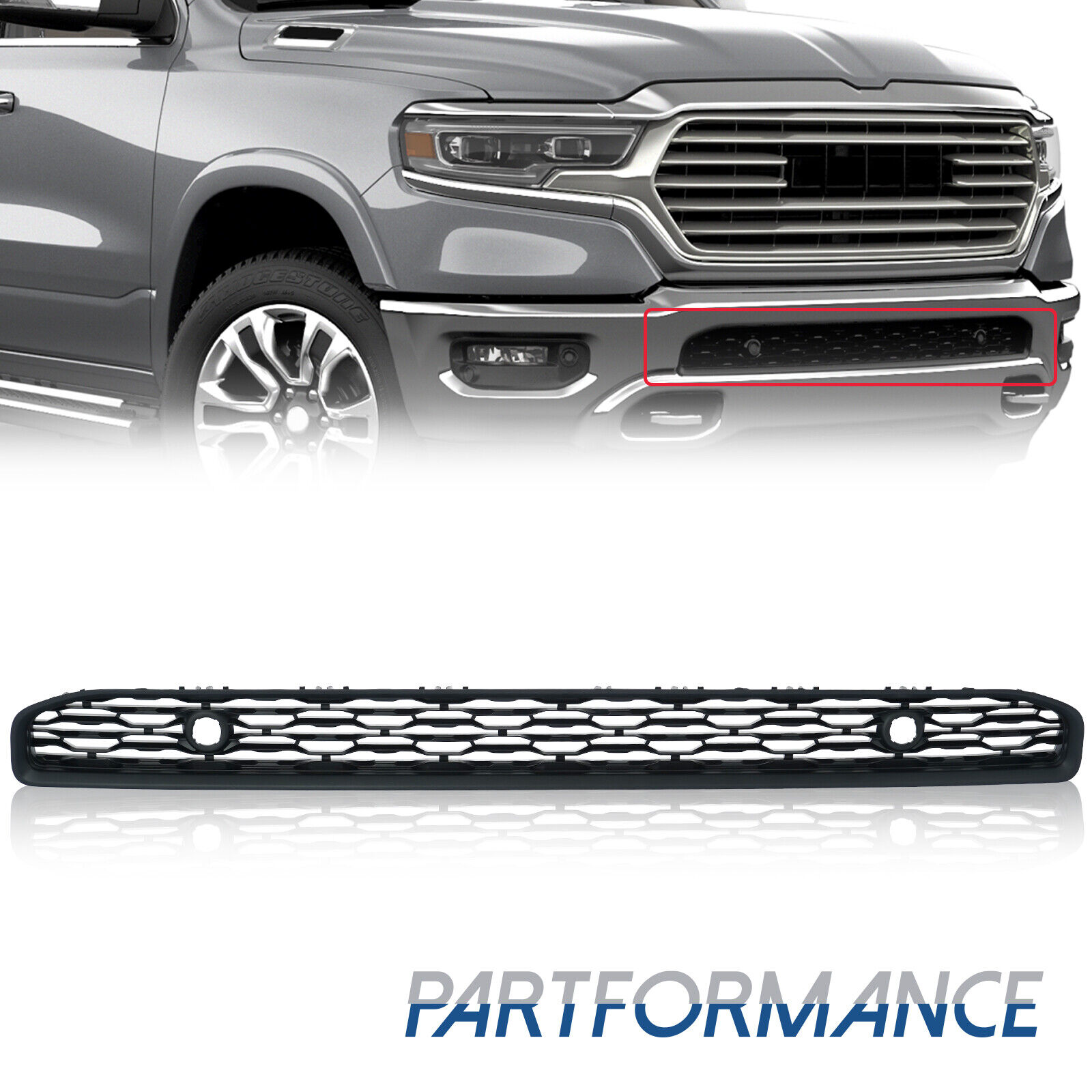For 2019-2022 Dodge Ram 1500 DT Front Lower Grille 68334531AD