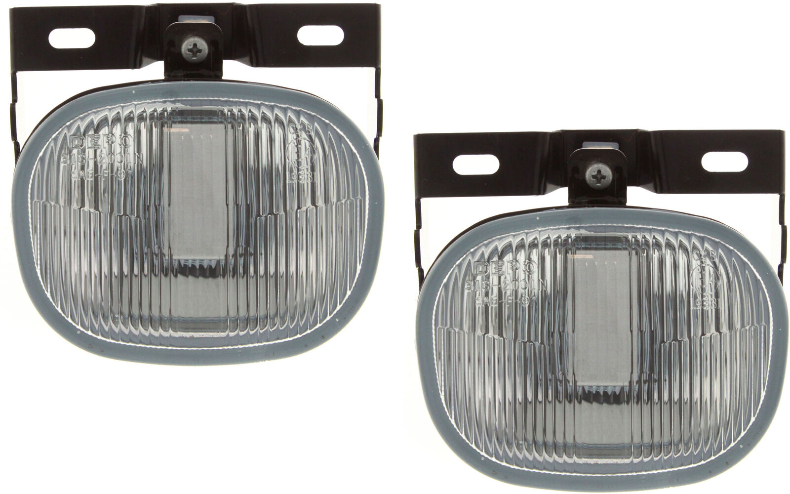 Set of 2 Clear Lens Fog Light For 2000-04 Isuzu Rodeo LH & RH CAPA w/ Bulbs