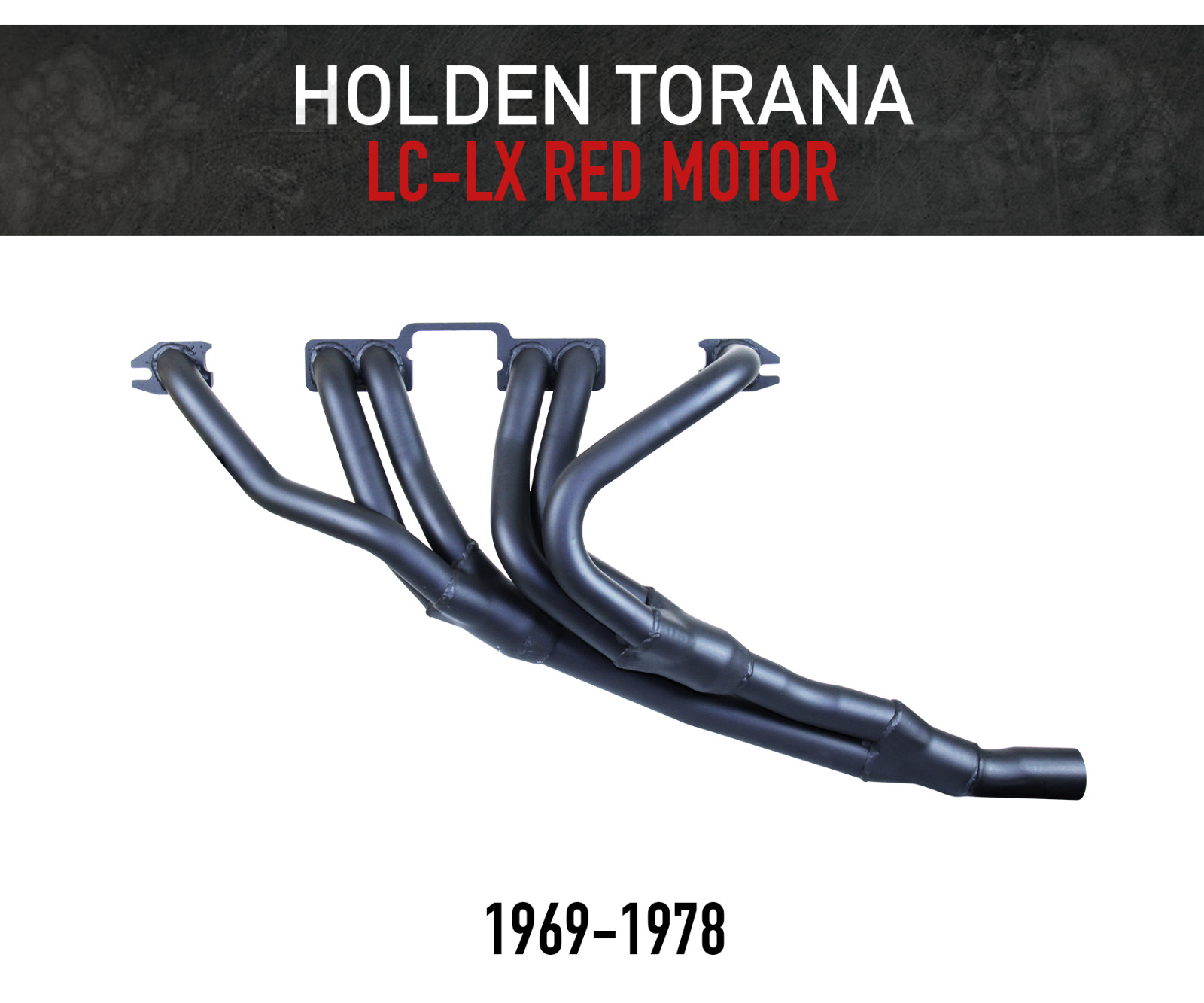 Headers / Extractors for Holden Torana LC-LX (1969-1978) Red Motor 149-202