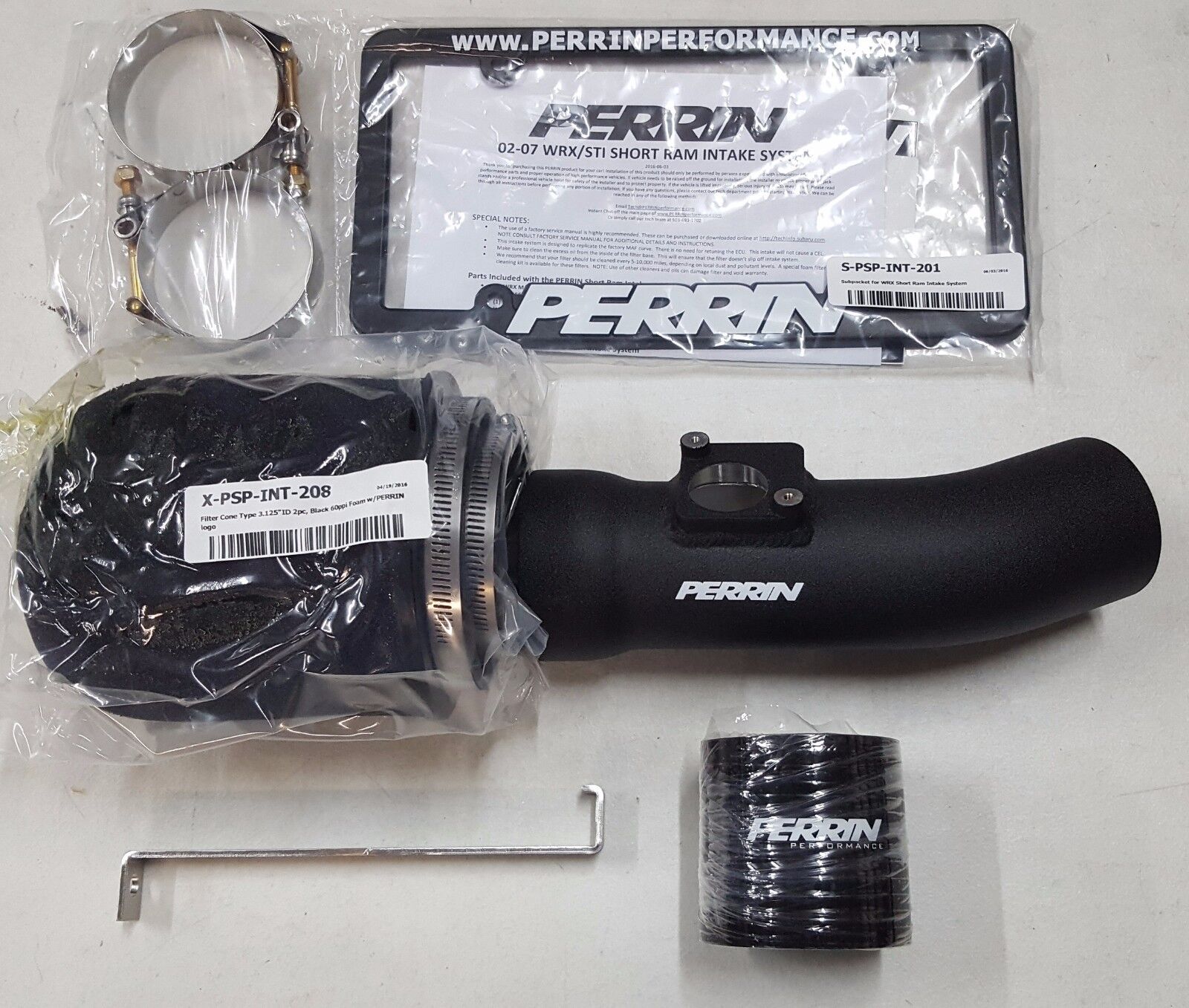 [SALE] Perrin for Subaru Forester XT 02-07 WRX STi Hard Pipe Short Ram Intake 