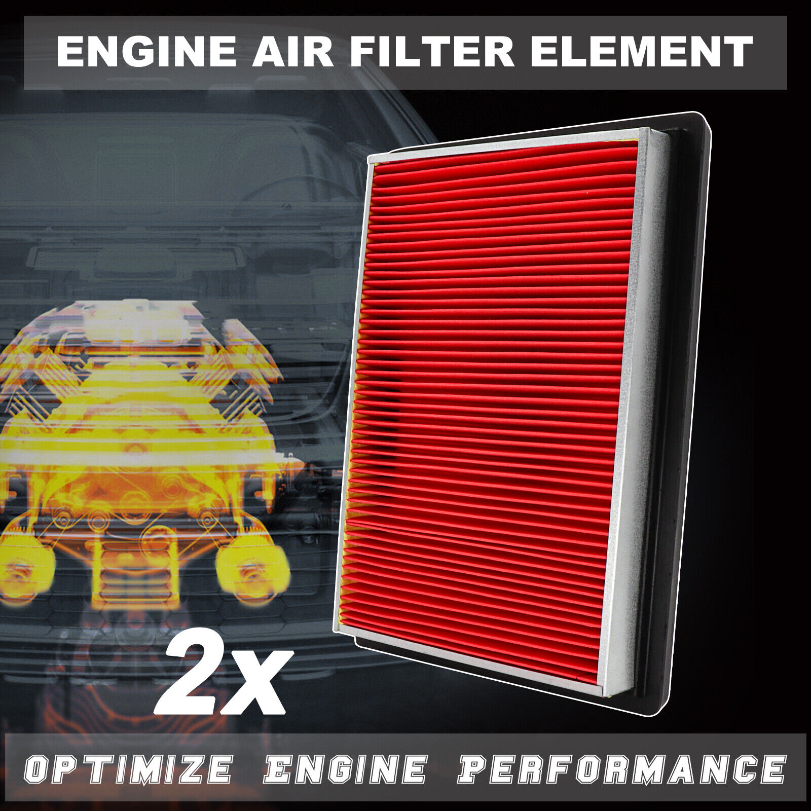 OEMASSIVE Engine Air Filter For INFINITI FX35 Q50 300ZX Sentra 2X