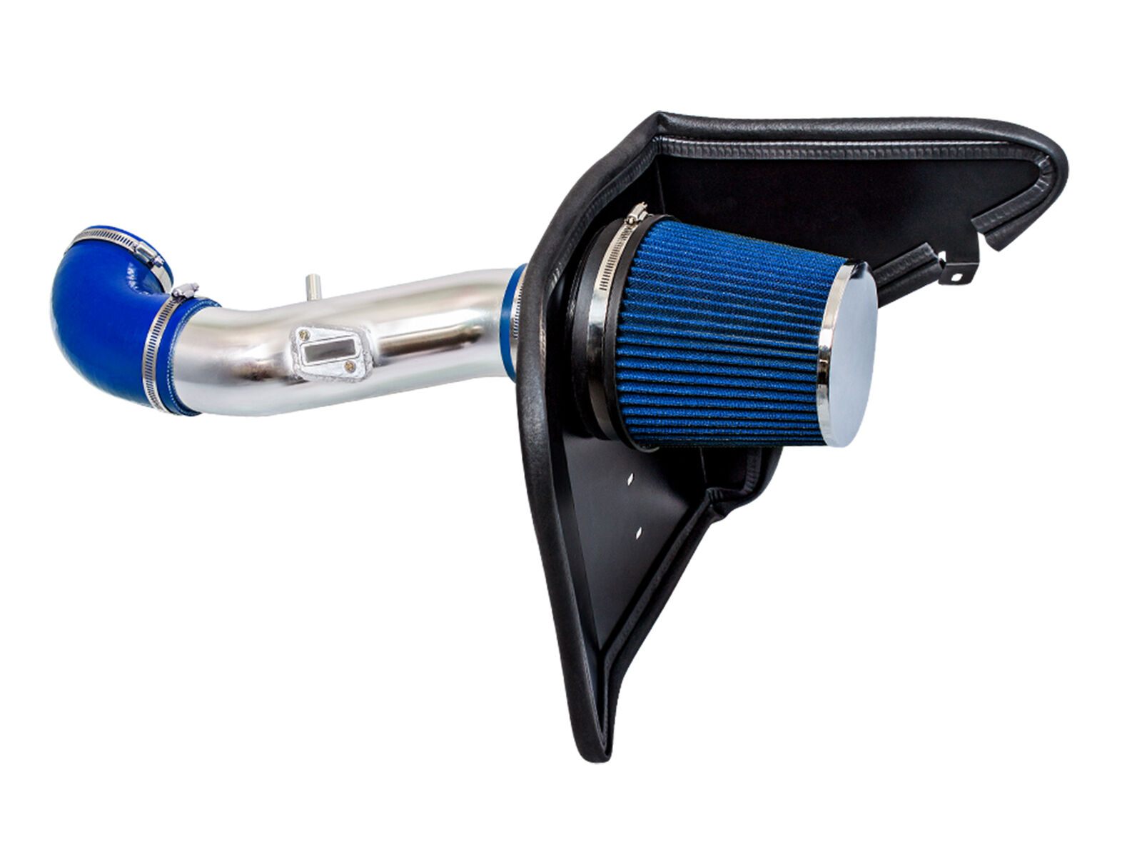 BCP BLUE 12-15 Camaro 3.6L V6 Heat Shield Cold Air Intake Induction Kit +Filter