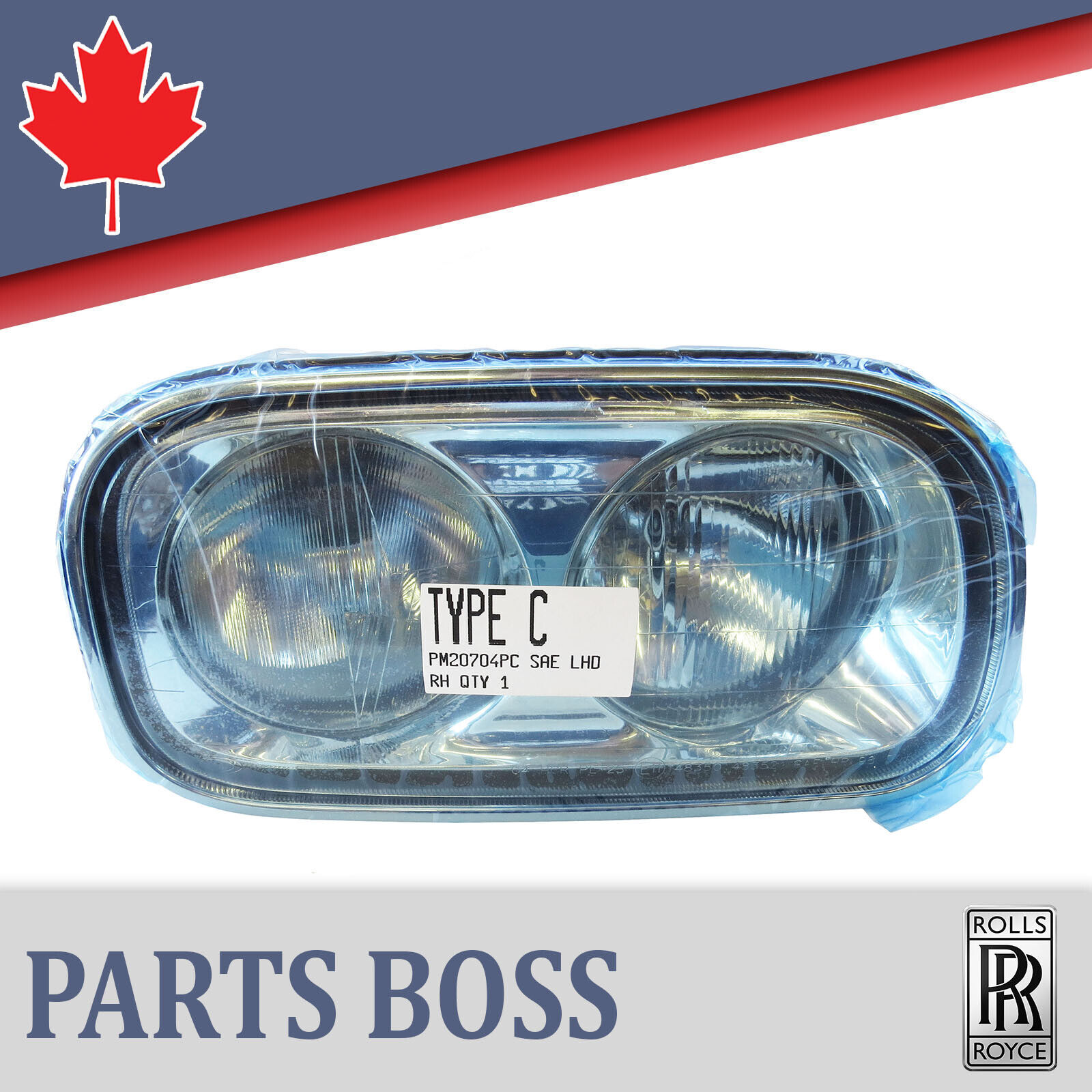 Rolls Royce Silver Seraph 2000 2001 2002 OEM NEW Headlight Assembly Front Right