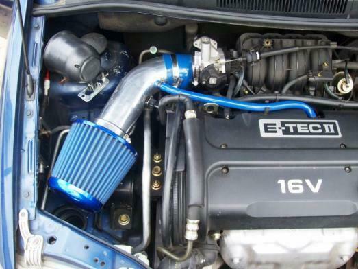 BCP BLUE 04-08 Chevy Aveo Aveo5 1.6L L4 Short Ram Air Intake Kit+ Filter