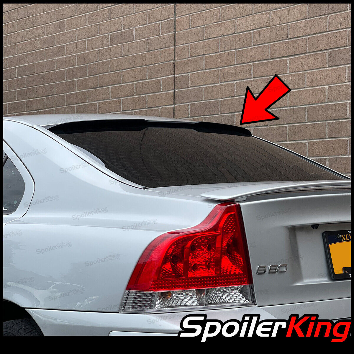SpoilerKing (284RC) Rear Roof Spoiler Window Wing (Fits: Volvo S60/S60R 2001-09)