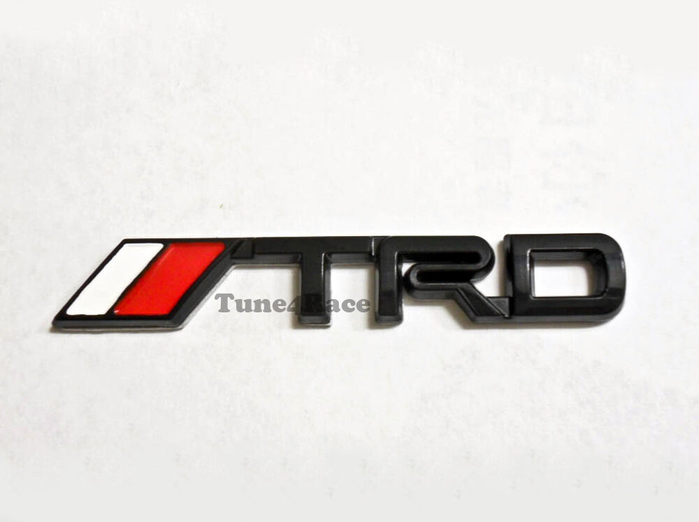 For Toyota TRD emblem badge sticker Logo Supra TC Black Small JDM NEW