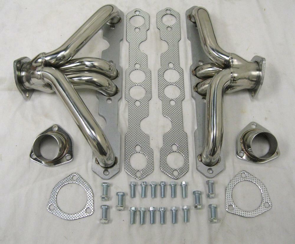 1955 1956 1957 Small Block Chevy Stainless Steel Shorty Exhaust Headers Tri5 SBC