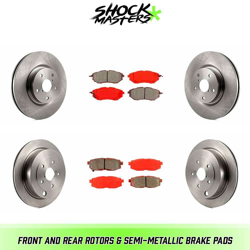 Front & Rear Rotors & Semi-Metallic Brake Pads for 2006-2007 Subaru B9 Tribeca