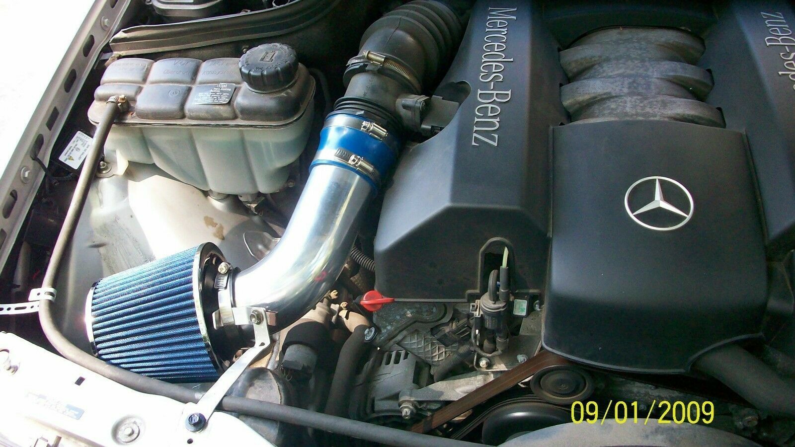 BCP BLUE 98-03 Mercedes E320 E430 ML320 CLK320 / 97 E420 Short Ram Racing Intake